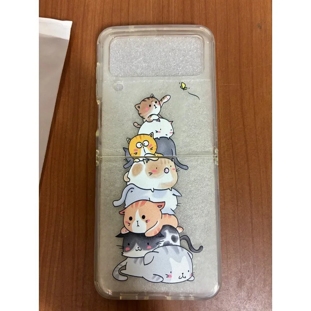 Cell Phone Case for Samsung Galaxy Z Flip 4 5G Cats Cute